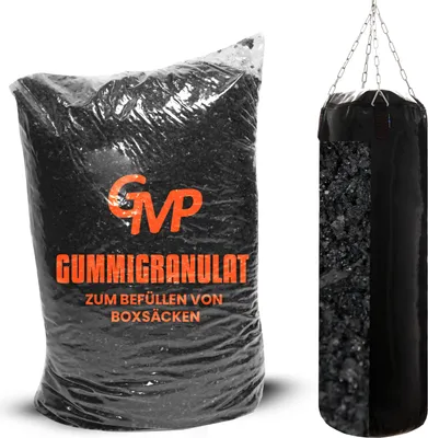 Produktbild von 50 Kg Boxsackfüllung Gummigranulat  Füllmaterial für Boxsack Boxbirne Wandschlagkissen Makiwara Maisbirne Boxbirne Schlagbirne Trittsack