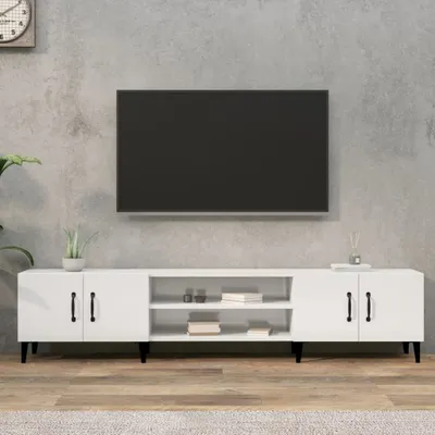 Produktbild von The Living Store TV-Schrank Hochglanz-Weiß 180x31,5x40 cm Holzwerkstoff