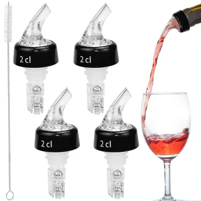 4er-Set Dosierausgießer 2 cl für Spirituosenflaschen
