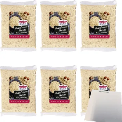 Produktbild von Hofgut Haselnusskerne gemahlen VPE (6x100g Beutel) + usy Block