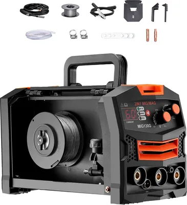 Immagine prodotto di SucceBuy Saldatore MIG 130A 2-in-1 a filo animato gas/gas