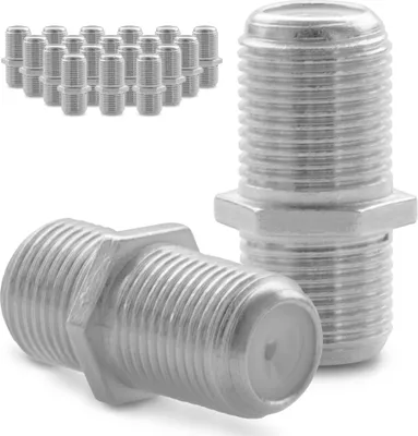 Produktbild von SAT Stecker F Verbinder Kupplung 20x Antennen Kabel Buchse Adapter Koaxial HD TV