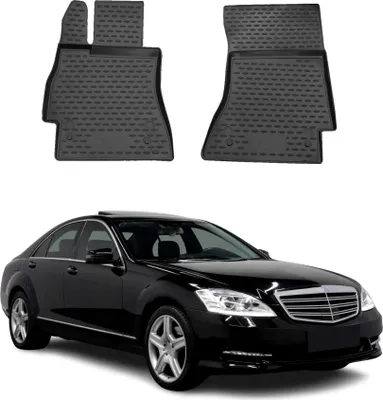 Produktbild von 2005-2013 Mercedes S Klasse W221 Fußmatten TPE Schwarz 1 tlg
