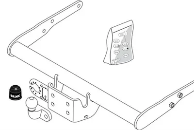 Produktbild von BRINK Anhängerkupplung Schwarz (426900) für VW Transporter T5 Multivan T6 /