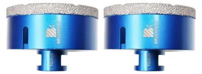 Immagine prodotto di Trapano per piastrelle da 90 mm, attacco M14, 2 pezzi, seghetto diamantato per piastrelle, porcellana, Vetroceramica, marmo, granito, adatto per smerigliatrici angolari