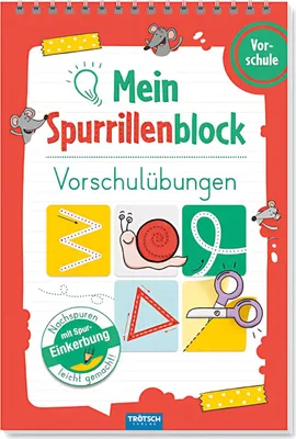 Produktbild von Trötsch Verlag Spurrillenblock Vorschulübung