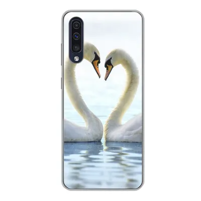 Produktbild von MuchoWow® Handyhülle Schutzhülle Hülle für Samsung Galaxy A50 Schwäne - Herz - Ehepaar Silikon Softcase Handy Hülle - Mobiltelefonhülle