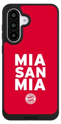 Produktbild von NIVOCASE Handyhülle für Samsung Galaxy A56 5G  Hülle NIVOpure Case Schwarz FC Bayern München FCB Mia San Mia
