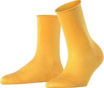 Immagine prodotto di Calze FALKE da donna Active Breeze - tinta unita, polsino arrotolato, fibra Lyocell giallo 35-38