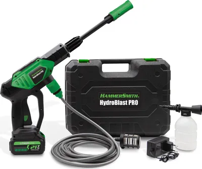 Produktbild von Hammersmith HydroBlast PRO - Akku Druckeiniger für Gartenschlauch - Waschpistole