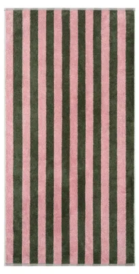 Produktbild von Handtücher mit Streifen in Oliv und Rosa - 42