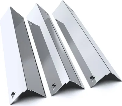 Produktbild von Gasgrill Edelstahl Brennerabdeckung passend für Napoleon Rogue Prestige Freestyl, Farbe:3 Leisten Glänzend Flame