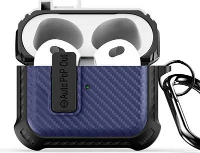 Zdjęcie produktu dla Etui na słuchawki Dux Ducis z serii PECI kompatybilne z Apple AirPods 3 Sapphire blue