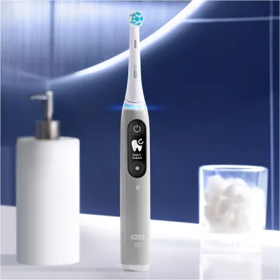 Produktbild von Braun Oral-B iO Serie 6 Elektrische Zahnbürste, OLED-Display, Grau
