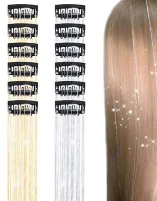 Productafbeelding van Klatergoud Haaraccessoires 12 Stuks voor Feestelijke Gelegenheden