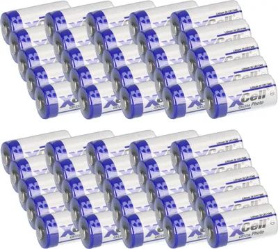 Zdjęcie produktu dla 50x Baterie CR123A DL123A 3V CR17345 Ultra Lithium Photo luzem