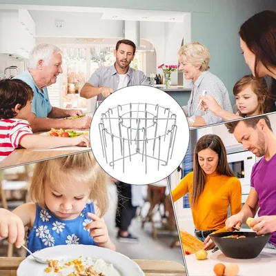 Produktbild von Edelstahl Grillrost für Air Fryer mit 24 Spießen