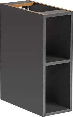 Produktbild von Badezimmerschrank Für Waschtisch 20 Cm Schmal, Regalboden, Diamantgrau, Mdf