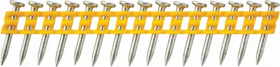 Produktbild von DeWalt Nägel verzinkt Glatte Vollkopfnägel 55x2,6mm für Beton und Gipskarton für Betonnagler DCN890 kolliert auf Kunststoffstreifen 15 Stk. 510 Stück Innen- & Außenbereich DCN8901055