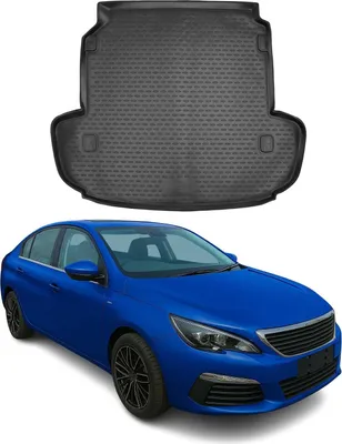 Produktbild von Kofferraummatte Kofferraumwanne für Peugeot 408 2012-2025 Gummi TPE Schwarz