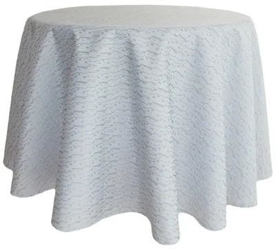 Produktbild von Tischdecke KATE Outdoor Jaquard Struktur hellgrau Ø 145 cm