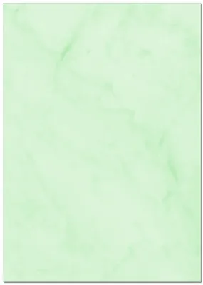 Produktbild von Gastronomie Papier (Grün-Marmor, A4, 100 Blatt) für Speisekarten. Einseitig bedrucktes Briefpapier, für alle Drucker/Kopierer geeignet