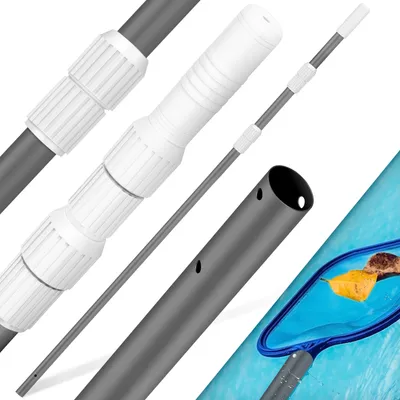 Produktbild von KESSER® Teleskopstange aus Aluminium zur Poolreinigung für Kescher 1,2m bis 3,6m