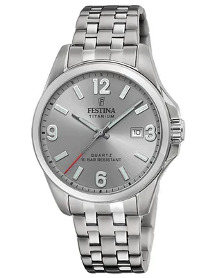 Produktbild von Festina Herrenuhr Titanium Armbanduhr Titan silber UF20696/2