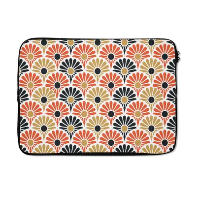 Produktbild von MuchoWow® Laptop Hülle 13 Zoll Blumen - Japan - Muster Laptoptasche - Laptophülle - Sleeve - Rundumschutz