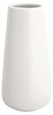 Obrázok produktu pre Biela keramická váza, výška 20 cm, matný povrch, vhodná na dekoráciu interiéru