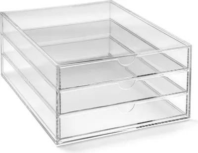 Produktbild von Dokumentenorganizer mit 3 Fächern aus Acryl, transparent