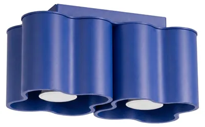 Productafbeelding van Plafondlamp OVIO 2 ultramarijn GU10 2xGU10 10W aluminium 12x12x24,5cm Sollux Lighting