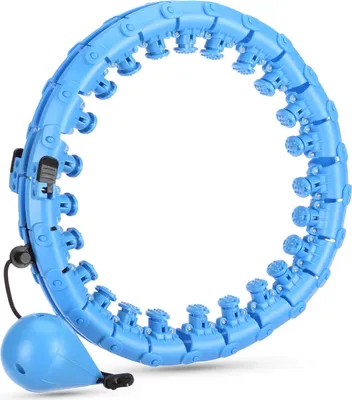 Obrázek produktu pro Gymtek® Hula Hoop nastavitelná pneumatika se závažím - pro dospělé a děti - pro hubnutí a zeštíhlení břicha - fitness, pilates, gymnastika, domácí posilovna