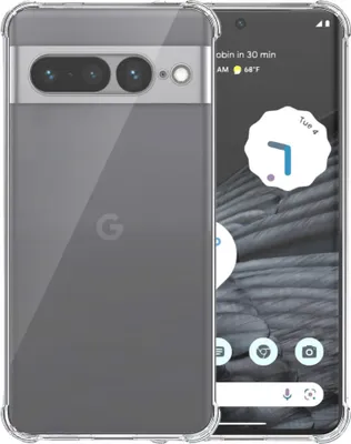 Immagine prodotto di Custodia per telefono adatta a Google Pixel 7 Pro Trasparente - Custodia in silicone TPU antiurto con paraurti trasparente - Smartphonica
