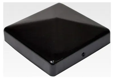 Produktbild von Pyramiden-Pfostenkappe 7 x 7 cm schwarz pulverbeschichtet
