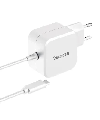Produktbild von Vultech Universal-Netzteil Typ-C 67W GaN Quick Charge Weiß