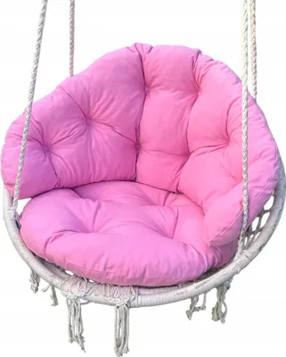 Produktbild von KISSEN FÜR STORCHENNEST, Gartenschaukel, Rosa, Sitzkissen mit Rückenlehne, Kissen für den Sitz einer Gartenschaukel