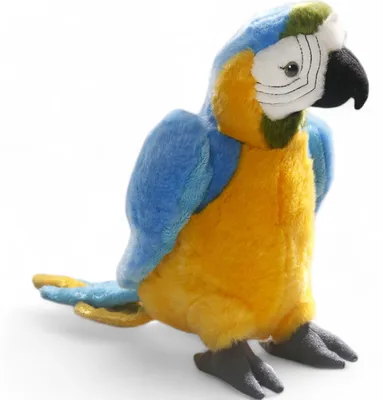 Produktbild von Carl Dick Papagei blau-gelb ca. 27cm 3338 Kuscheltier, Plüschtier, Stofftier
