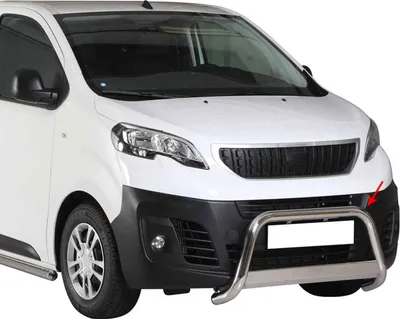 Zdjęcie produktu dla Listwa ochronna przedniego zderzaka do Peugeot Expert 2016-2025 ø63mm stalowa srebrna