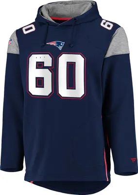 Produktbild von NFL New England Patriots #60 Hoody hooded Jersey Sweater Kaputzenpullover Franchise Overhead (XXL)