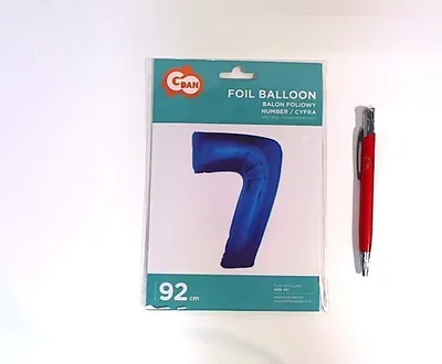 Immagine prodotto di Palloncino in pellicola numero 7 blu 92 cm ()