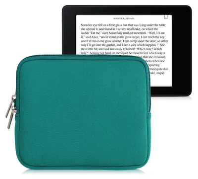 Produktbild von kwmobile Schutztasche für eReader - Neopren Tasche Hülle Cover Case Schutzhülle Petrol - 17,5 x 14,7 x 1 cm Innenmaße