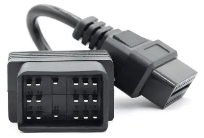 Produktbild von Techstar®-Adapterkabel für Toyota, 17-polig auf OBD2 16-polig