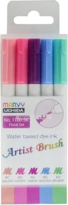 Produktbild von Flamastry Artist Brush Floral 5 Farben (Schul- und Schrein - Marker)