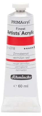 Produktbild von Schmincke PRIMAcryl Professional Acrylfarbe 60 ml - 318 Zinnoberrot