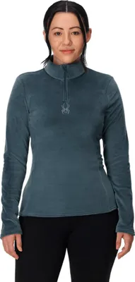 Produktbild von Spyder Shimmer Bug Fleece Mit Halbem Reißverschluss Blau S Damen Blau S