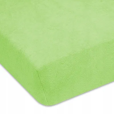 Produktbild von Designpremium Spannbettlaken Frottee 90x190 cm Grün
