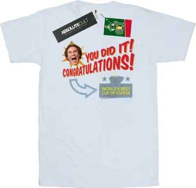 Produktbild von Elf - "World's Best Coffee" T-Shirt für Herren BI23885 (M) (Weiß)