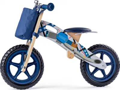 Zdjęcie produktu dla Drewniany rowerek biegowy dla chłopców Woodyland 2019