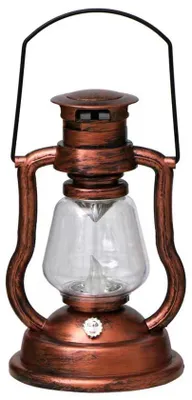 Produktbild von Set aus zwei Retro LED-Solarlampen, realistische Außenleuchten mit flackernder Flamme, Solarleuchten für den Campinggebrauch